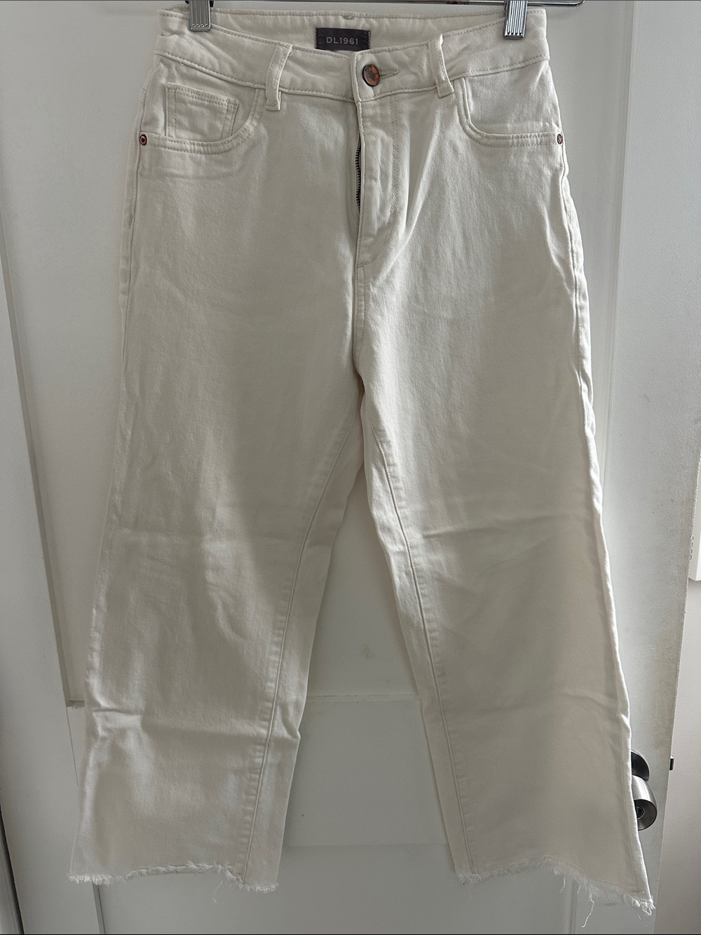 DL1961 Women’s Relaxed Straight Jeans in Off-White